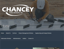Tablet Screenshot of chanceymetalproducts.com